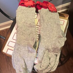 Vintage Winchester Battery Heated SOX Socks Grey Men's L 12-13. 2 pair
